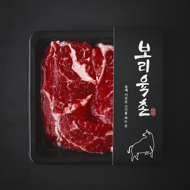 보리육촌 국내산 소고기 채끝 2등급 (냉장), 200g, 1개