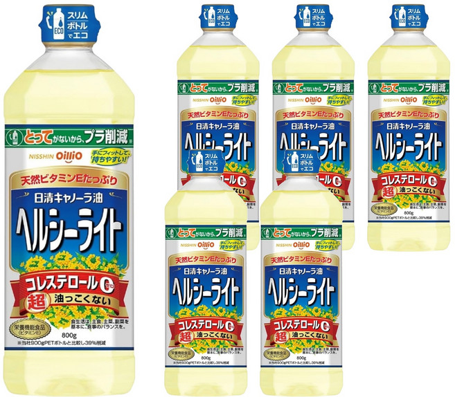 OilliO 油菜籽油, 800g, 6瓶