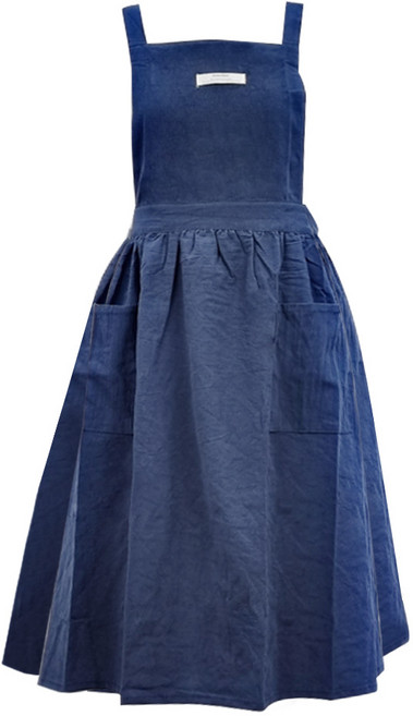 젊은이마켓 린넨 앞치마 V0030, 네이비, 1개