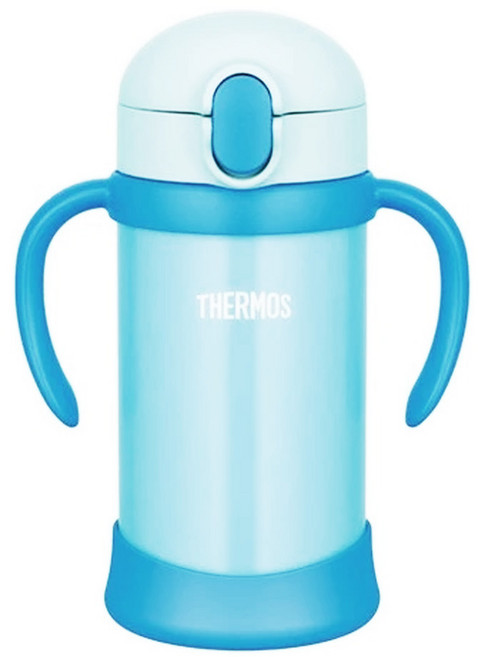 THERMOS 膳魔師 不鏽鋼兒童學習杯, 350ml, 1個, 藍色