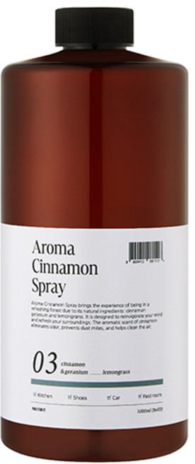 프레이포잇 아로마 시나몬 스프레이 탈취제 리필, 1L, 1세트