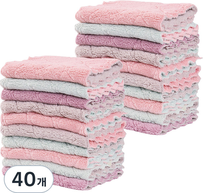 구디푸디 물먹는 요술 매직 양면 행주 랜덤발송, 40개
