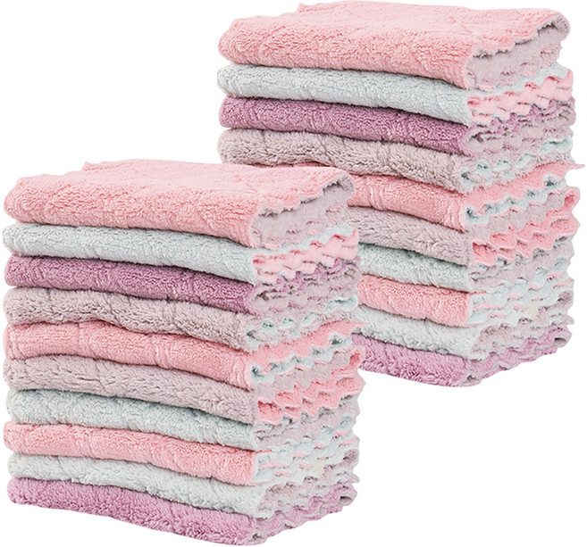 구디푸디 물먹는 양면 행주 랜덤 발송, 20개