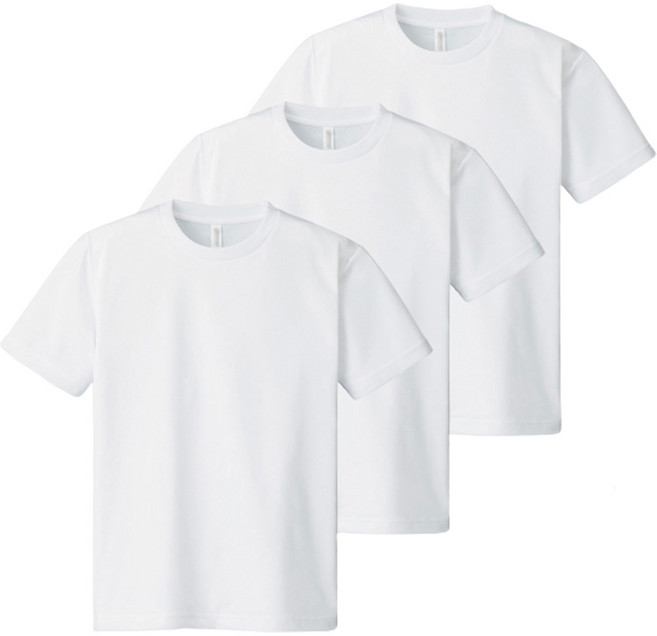 어반티 남녀공용 스포츠 기능성 드라이 라운드 반팔 티셔츠 3장 세트