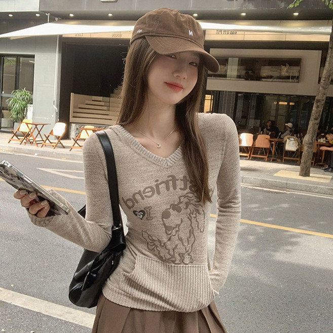 Awesomeful 女款 Delion V領針織衫 A25SPKN120624