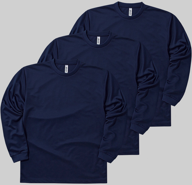 어반티 남녀공용 스포츠 기능성 드라이 라운드 긴팔 쿨티셔츠 3장 세트