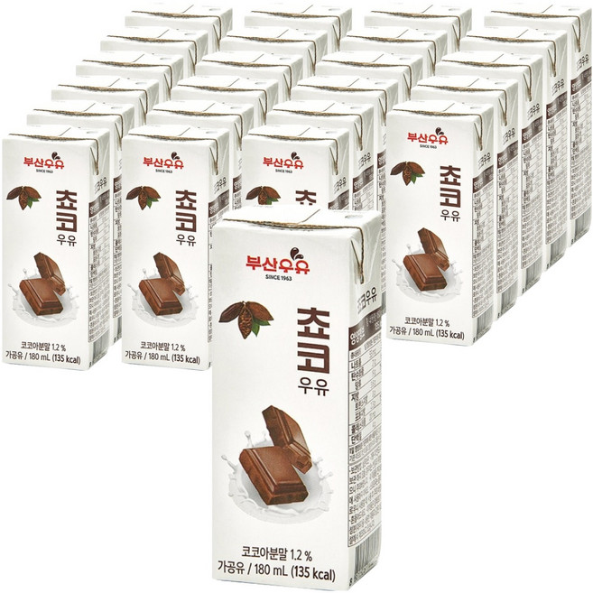 Busan Milk 巧克力牛乳, 180ml, 24入