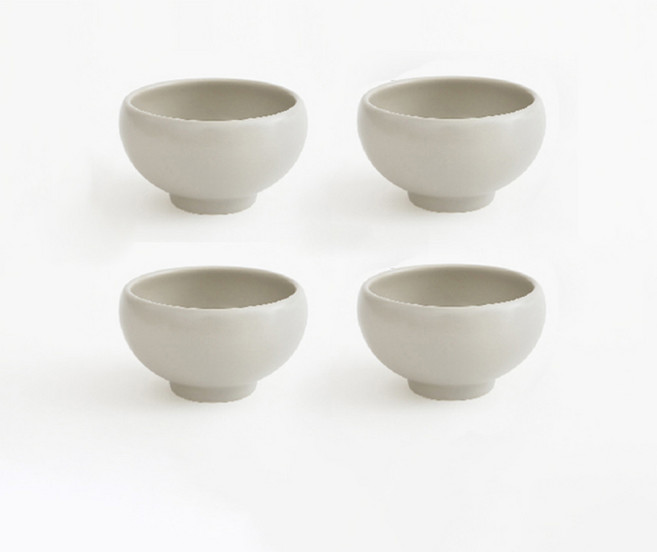 에라토 메이 공기 밥그릇, 크림, 4개