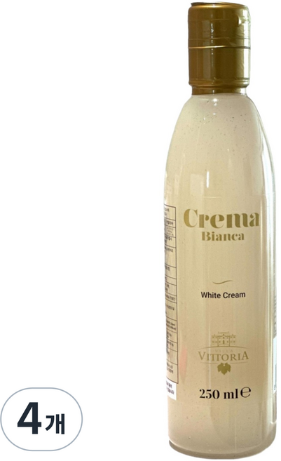 안드레아밀라노 빌라비토리아 화이트 발사믹 크림, 4개, 250ml