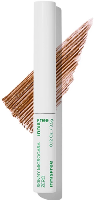 이니스프리 스키니 꼼꼼 마스카라 Zero 3.5g, 2호 브라운, 1개 - 쿠팡