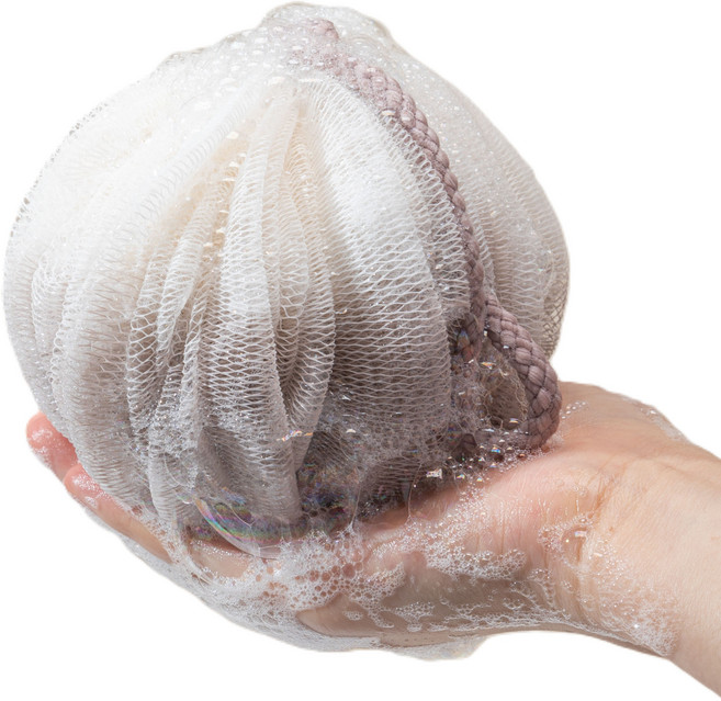 하비티 소프트 대형 샤워볼, 베이지, 1개입, 1개