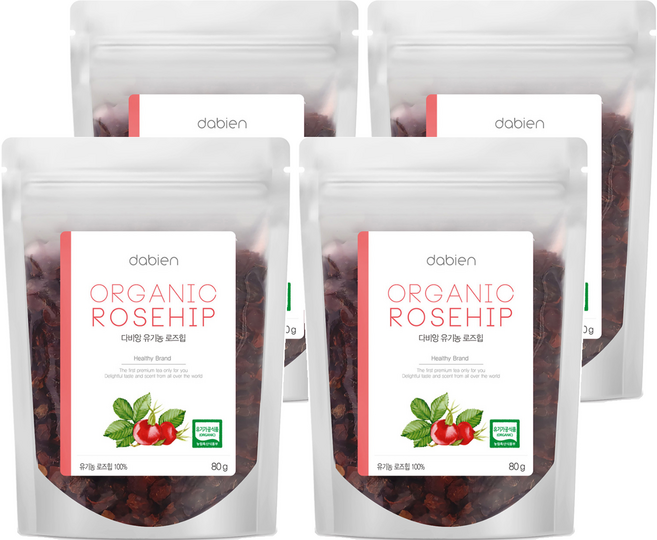 다비앙 유기농 로즈힙, 80g, 4개, 1개입