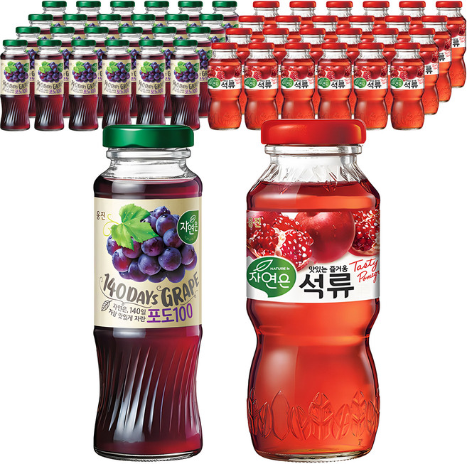 자연은 포도 100 24p + 석류 24p, 1세트, 180ml