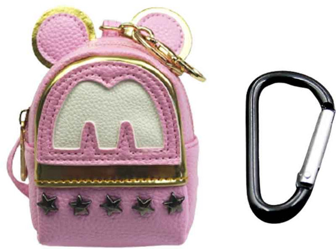 달모아 귀여운 골프 볼주머니 파우치 케이스 + 카라비너 세트, 핑크, 1개