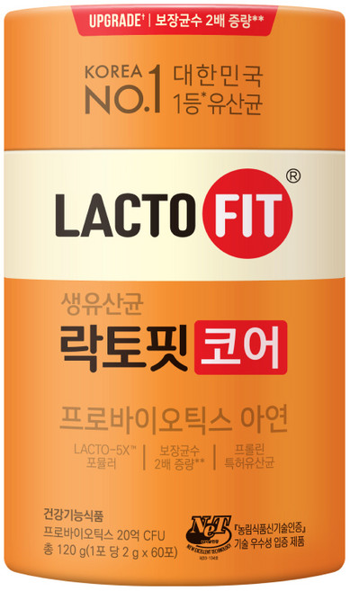 락토핏 생유산균 코어, 120g, 1개