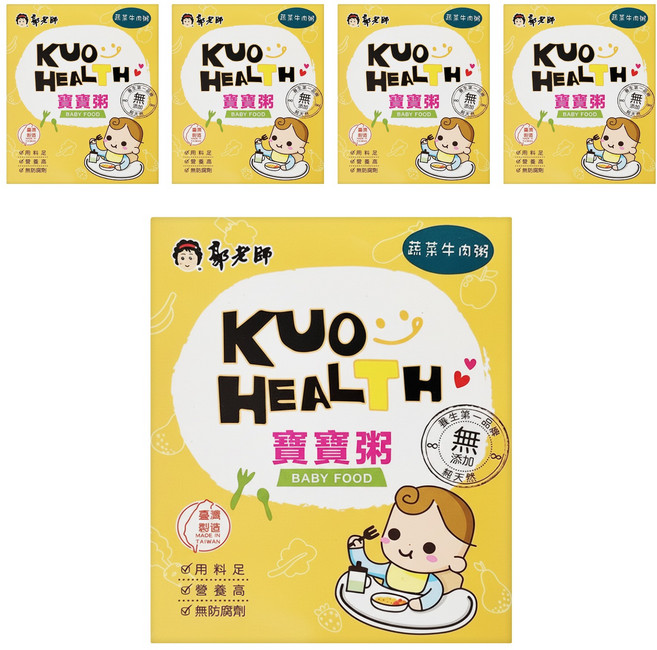 郭老師 常溫寶寶粥 2包, 300g, 5盒