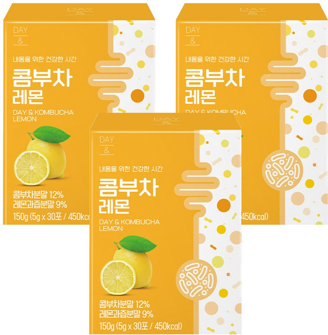 데이앤 콤부차 레몬, 5g, 30개입, 3개