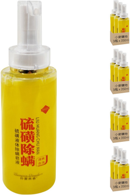 Zhongxia Qingchun 仲夏青春 S013硫磺除螨液, 400ml, 12瓶