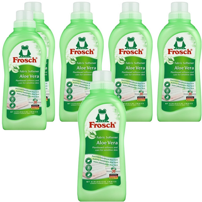 프로쉬 섬유유연제 알로에베라 본품, 750ml, 6개