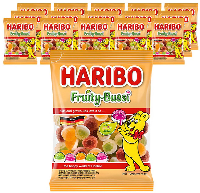 HARIBO 水果樹軟糖, 100g, 16個