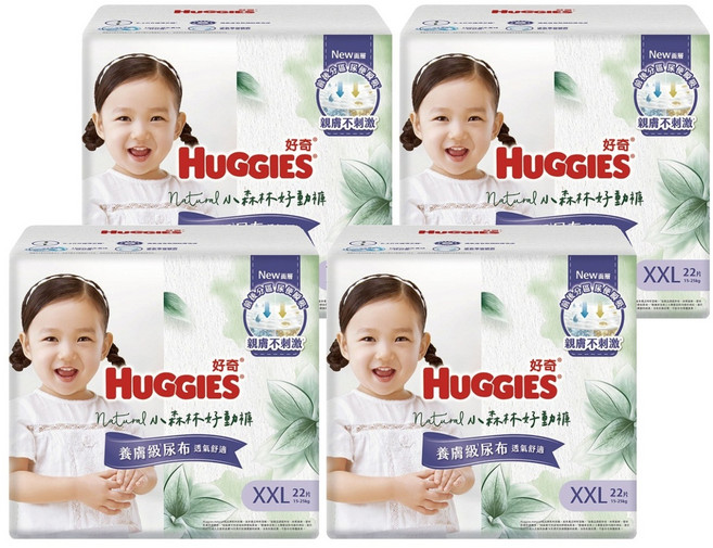 HUGGIES 好奇 小森林好動褲/尿布 15~25kg, 88片, 2XL