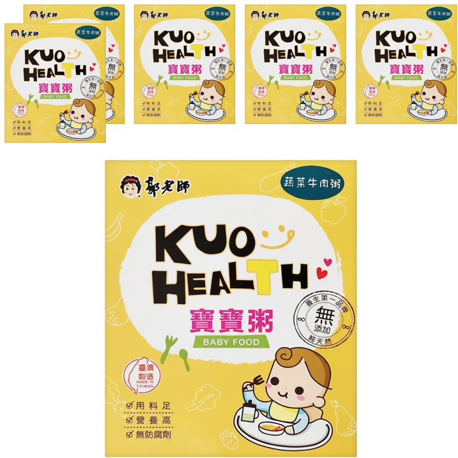 郭老師 常溫寶寶粥 2包, 300g, 6盒