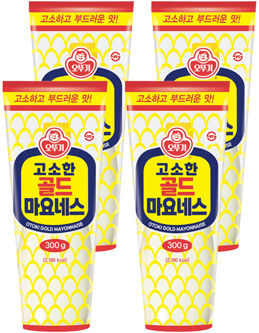 오뚜기 고소한 골드 마요네스, 300g, 4개