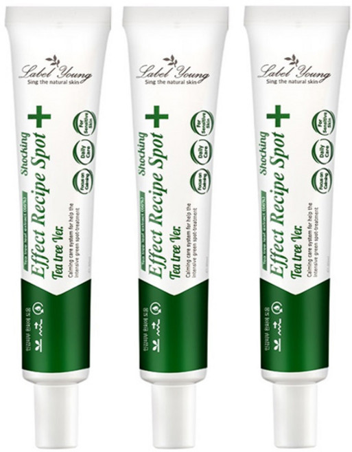 라벨영 쇼킹효과레시피 티트리스팟, 30ml, 3개