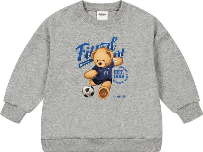 뉴욕꼬맹이 테디 아일랜드 오버핏 맨투맨 T173