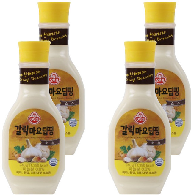 오뚜기 갈릭마요 딥핑소스, 240g, 4개