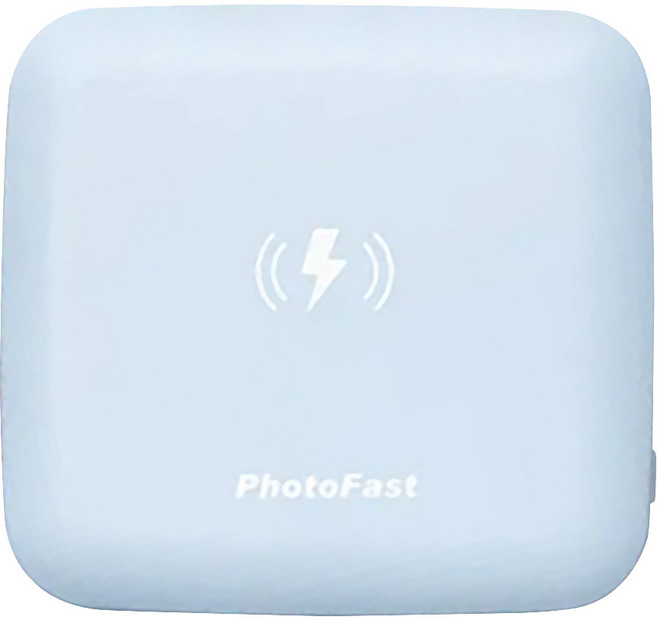 PhotoFast 銀箭資訊 磁吸行動電源 10000mAh USB-A/Type-C, MUTICHARGEPLUS10000, 淺藍色