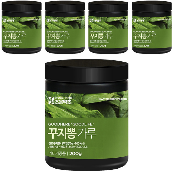 조은약초 프리미엄 꾸지뽕잎 가루, 5개, 200g