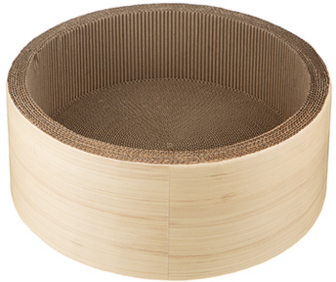 코멧 펫 고양이 스크래쳐 원형, 베이지, 1개