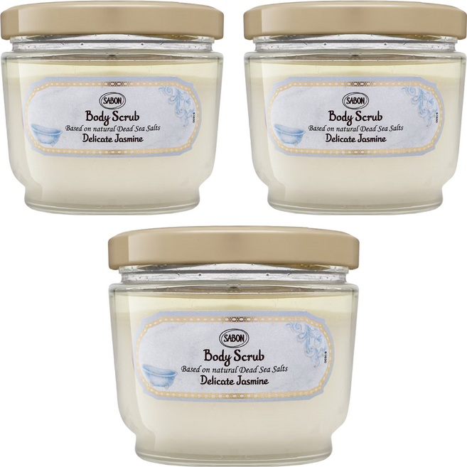 SABON 身體磨砂膏 茉莉花語, 600g, 3罐