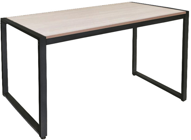 USEFUL DESIGN 悠室屋 Loft 卡爾職人工作桌 W128xD60xH75CM T127 1個, 黑色 + 木色