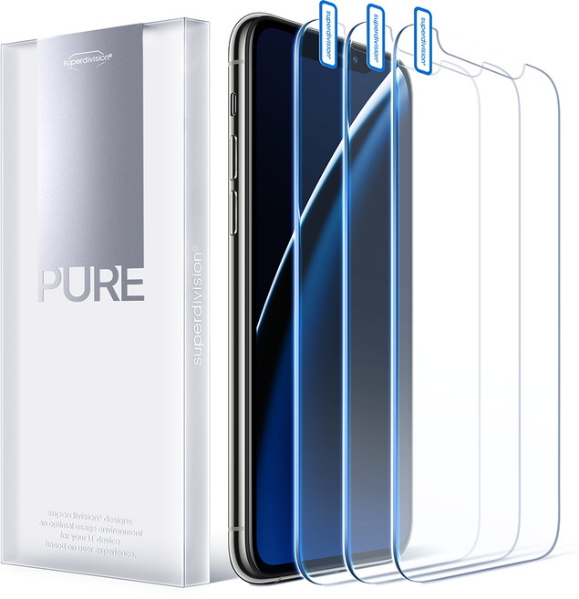 슈퍼디비전 밸런스 풀커버 강화 유리 핸드폰 액정 보호 방탄 필름 3세트, 1개