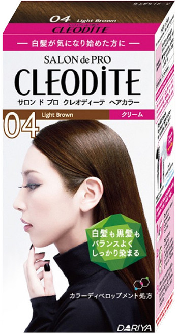 DARIYA 塔利雅 SALON de PRO 時尚染髮霜 第1劑 40g + 第2劑 40g, 04 亮澤棕, 1盒