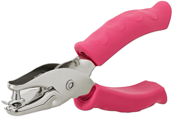 므라반 집게형 펀치 핑크 6mm, 1공, 1개