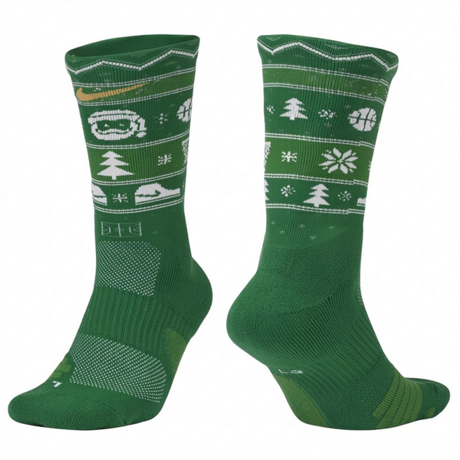 NIKE 耐吉 U NK ELT CREW-XMAS 中筒襪 SX7866312 1雙