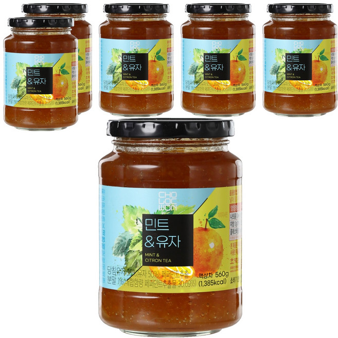 초록원 민트 유자차, 560g, 1개입, 6개