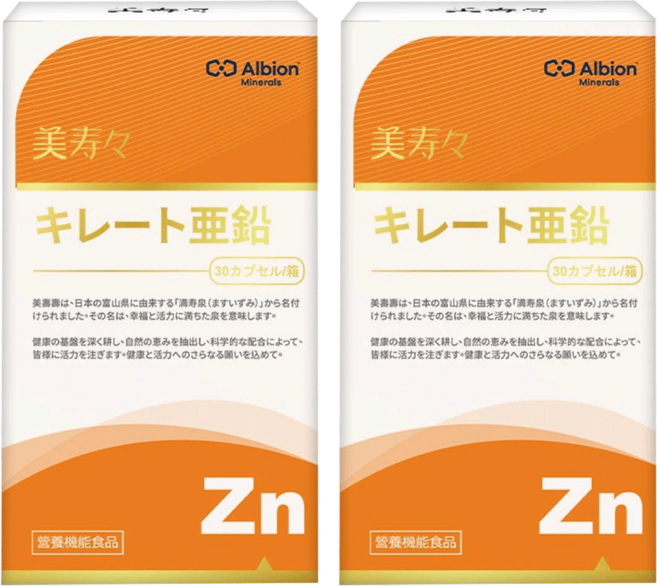 美壽壽 螯合鋅膠囊, 2個, 30顆