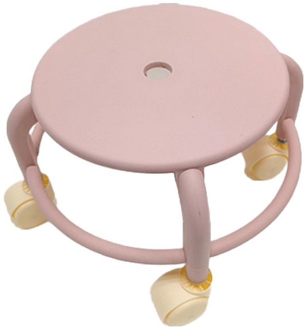 인아름 부드러운 앉은뱅이 바퀴 의자, 분홍색 바퀴, 1개