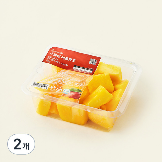 수플린 간편 애플망고, 2개, 300g