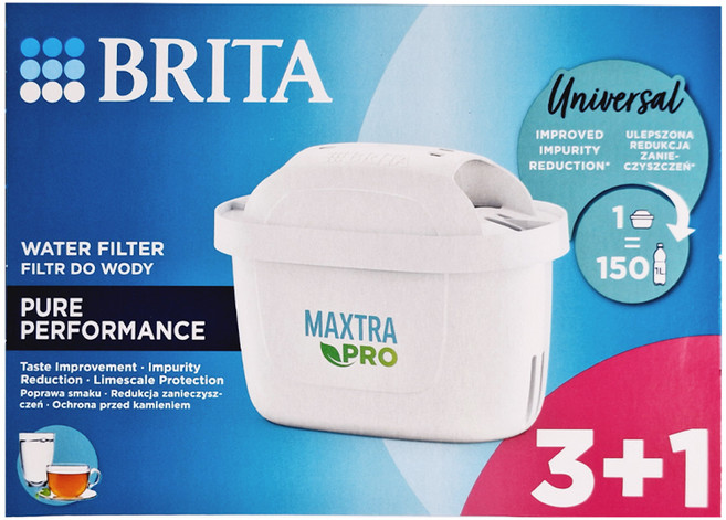 BRITA Maxtra PRO 純淨全效型濾芯, 白色, 4個