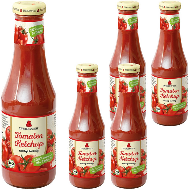 쯔베르겐비제 유기농 토마토 케찹, 500ml, 5개
