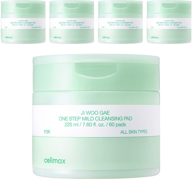 셀리맥스 지우개 원스텝 마일드 클렌징 패드, 60매입, 5개