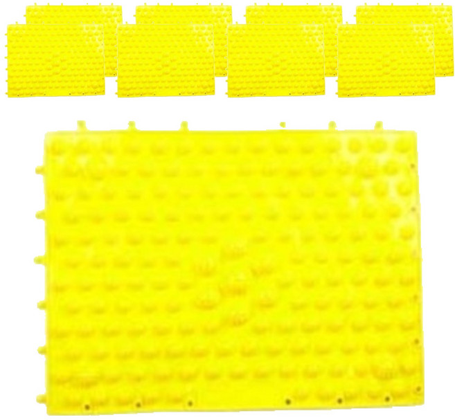 ABM 조립식 발지압매트, 9개, 옐로우