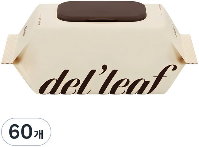 델리프 엠보싱 넘버5 베이지 대용량 저자극 아기물티슈 캡형, 50g, 100매, 60개