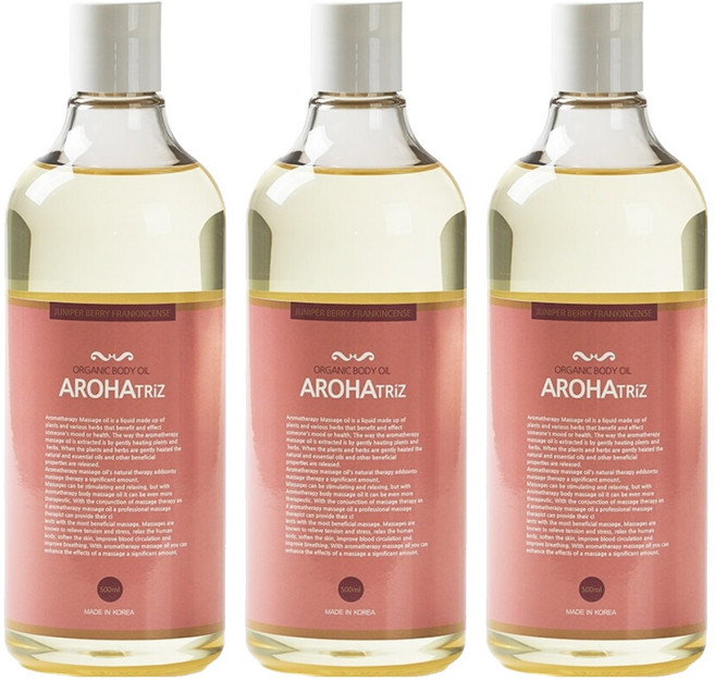 AROHATRiZ 身體精油 杜松莓果薄荷, 500ml, 3瓶