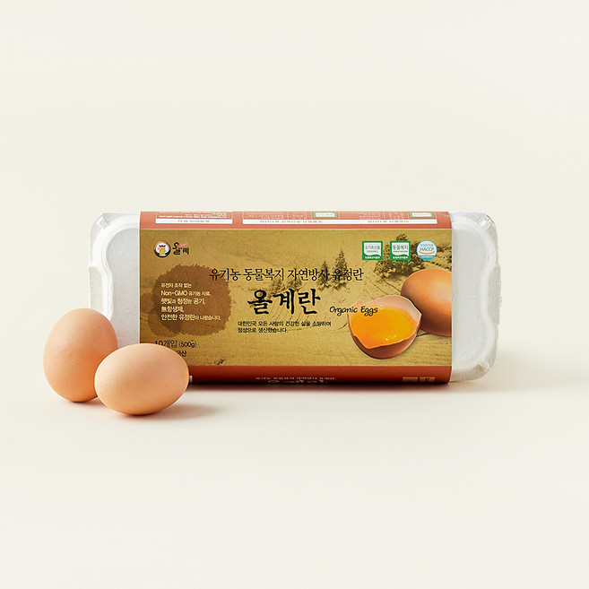 난각1번 올계 동물복지 자연방사 유정란, 10구, 1개